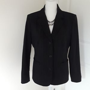 Black Pin Stripe Blazer